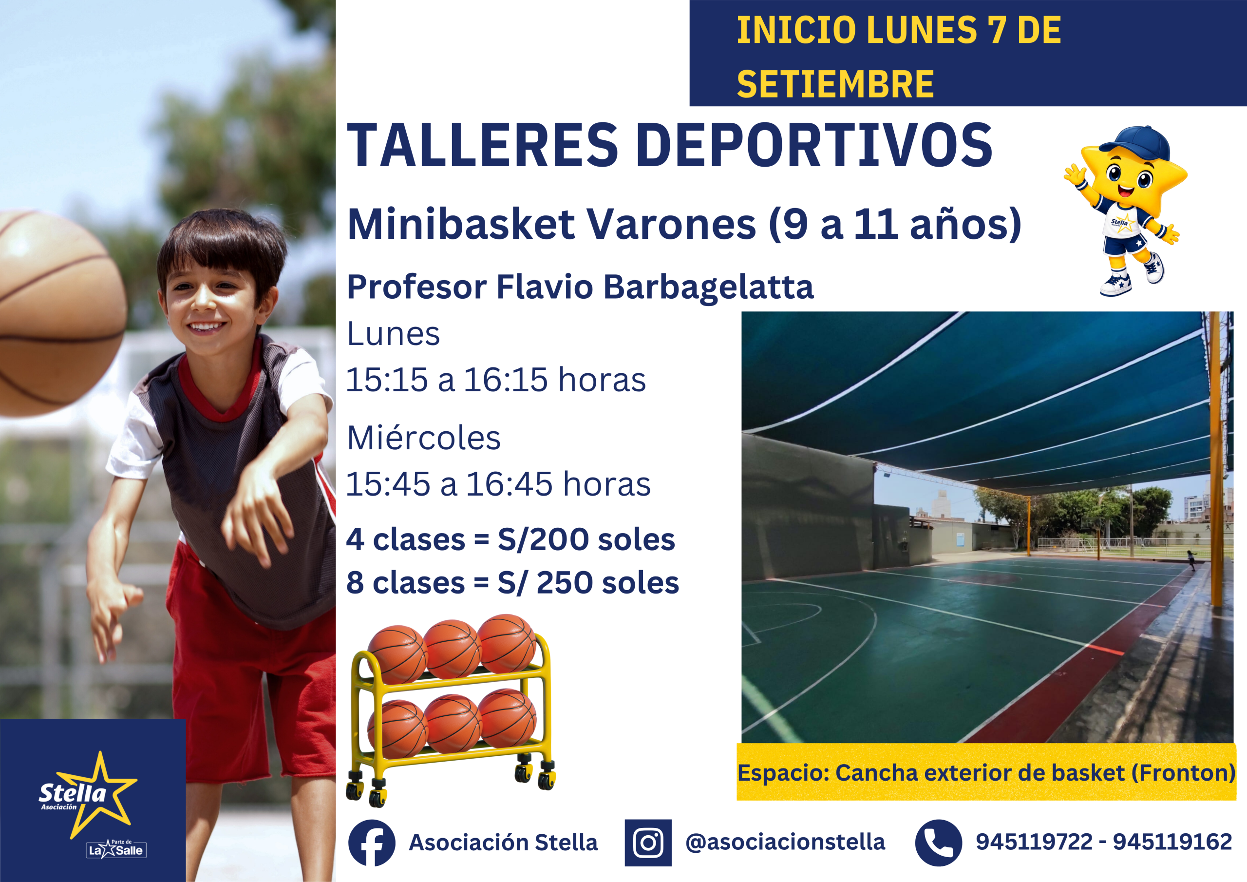 Minibasket Varones (Prof. Flavio Barbagelatta) - SETIEMBRE 2026 - Imagen 2