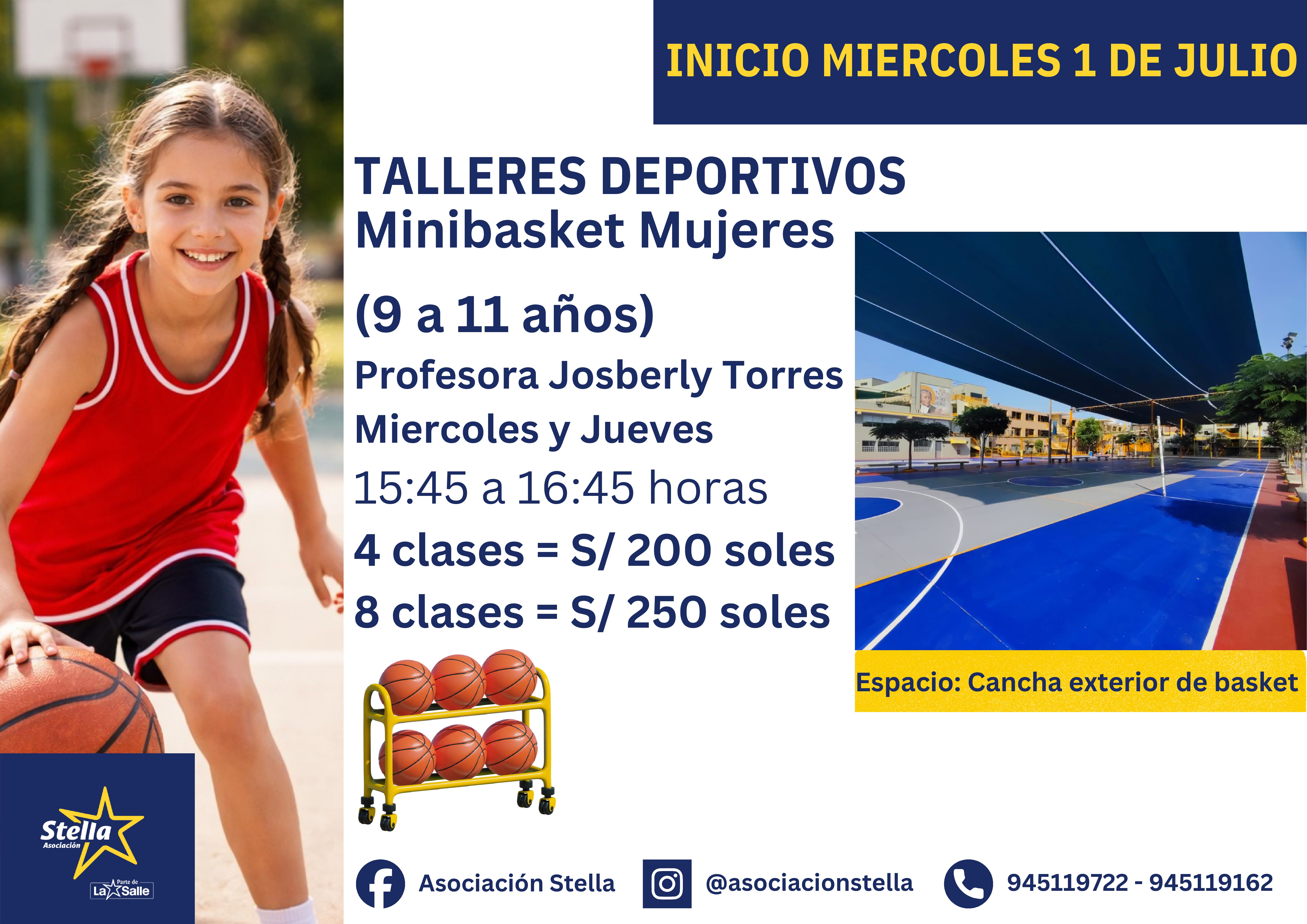 Minibasket Mujeres (Prof. Josberly Torres) - JULIO 2026 - Imagen 2